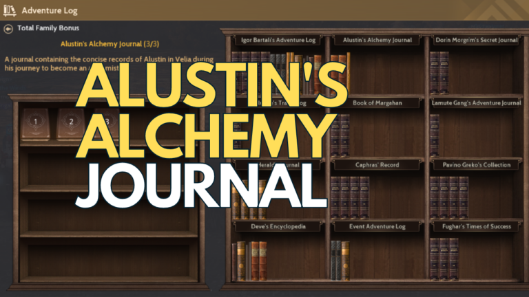 Alustin’s Alchemy Journal